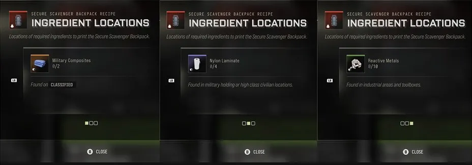 Secure Scavenger Backpack
